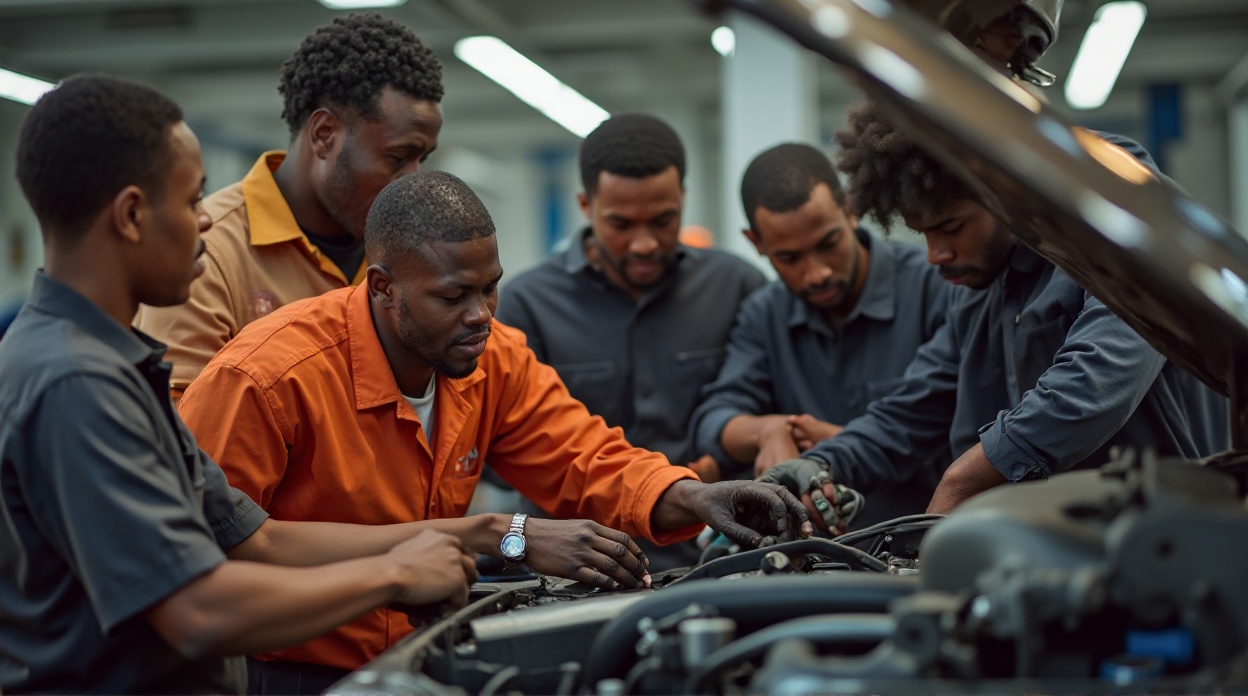 Training at Abex auto